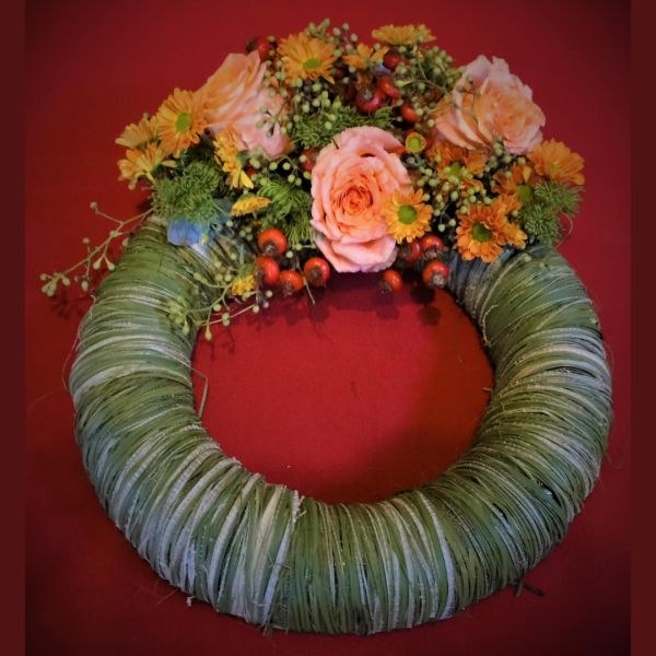 rouwwerk baardegem aalst atelier interieur bloemen bloemstuk